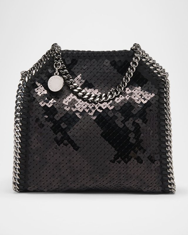 Falabella Chain-Trim Sequin Shoulder Bag